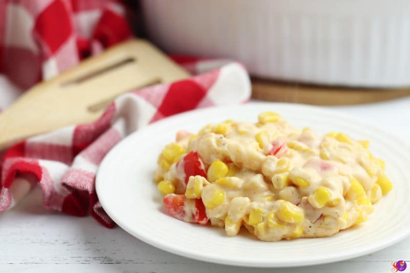 simple side dish recipe Fiesta Corn Casserole