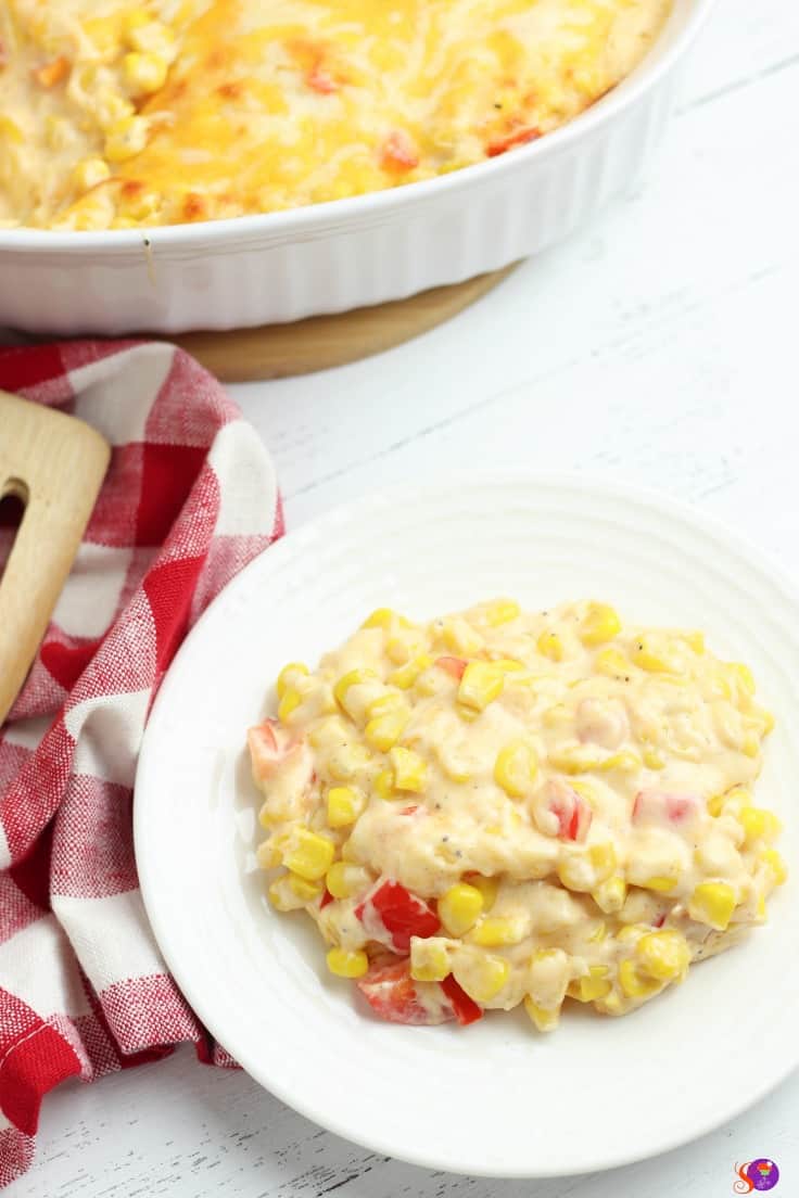 This colorful and festive Fiesta Corn Casserole recipe uses everyday kitchen staples to create a comforting casserole the whole family will enjoy.