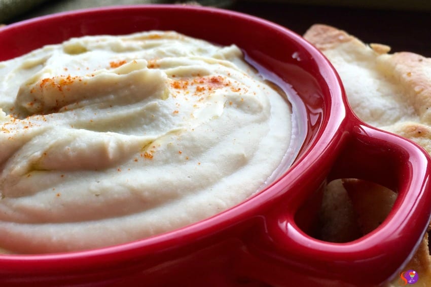 bean dip in bowl