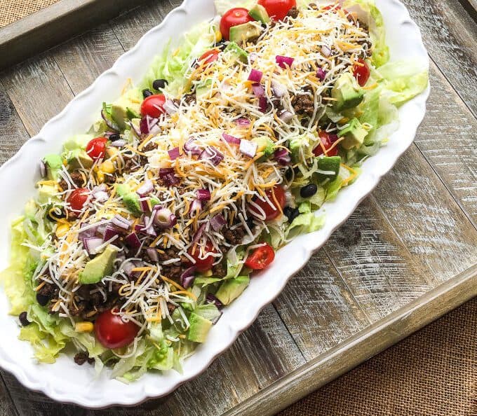 beef taco salad recipe