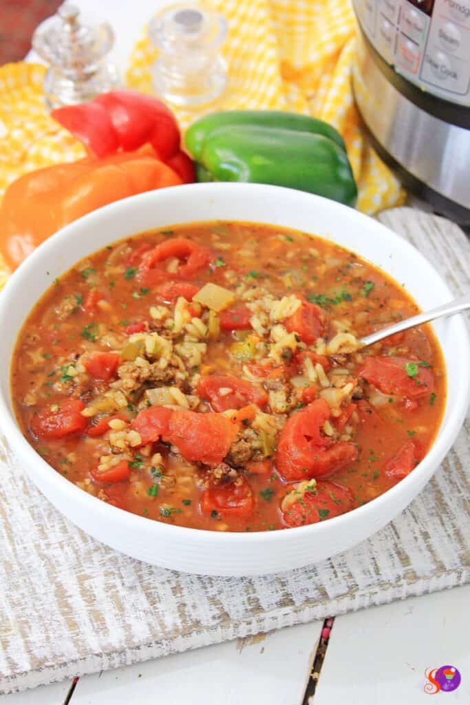 Instant Pot Stuffed Pepper Soup