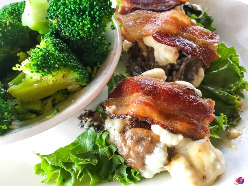 mini sliders with side of broccoli