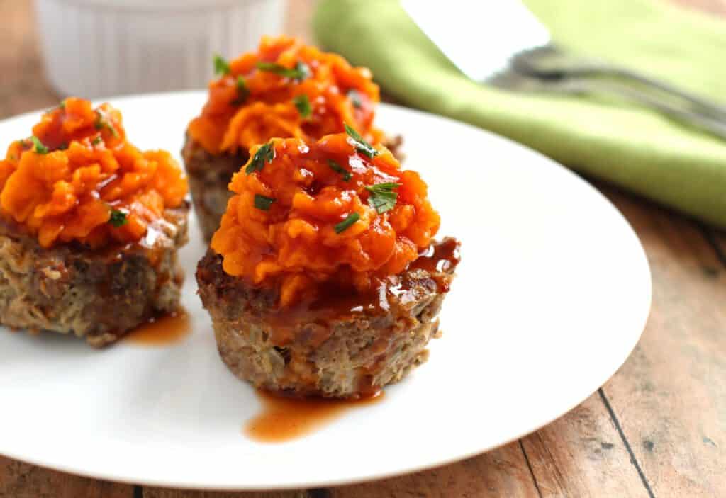 Meatloaf Sweet Potato Muffins