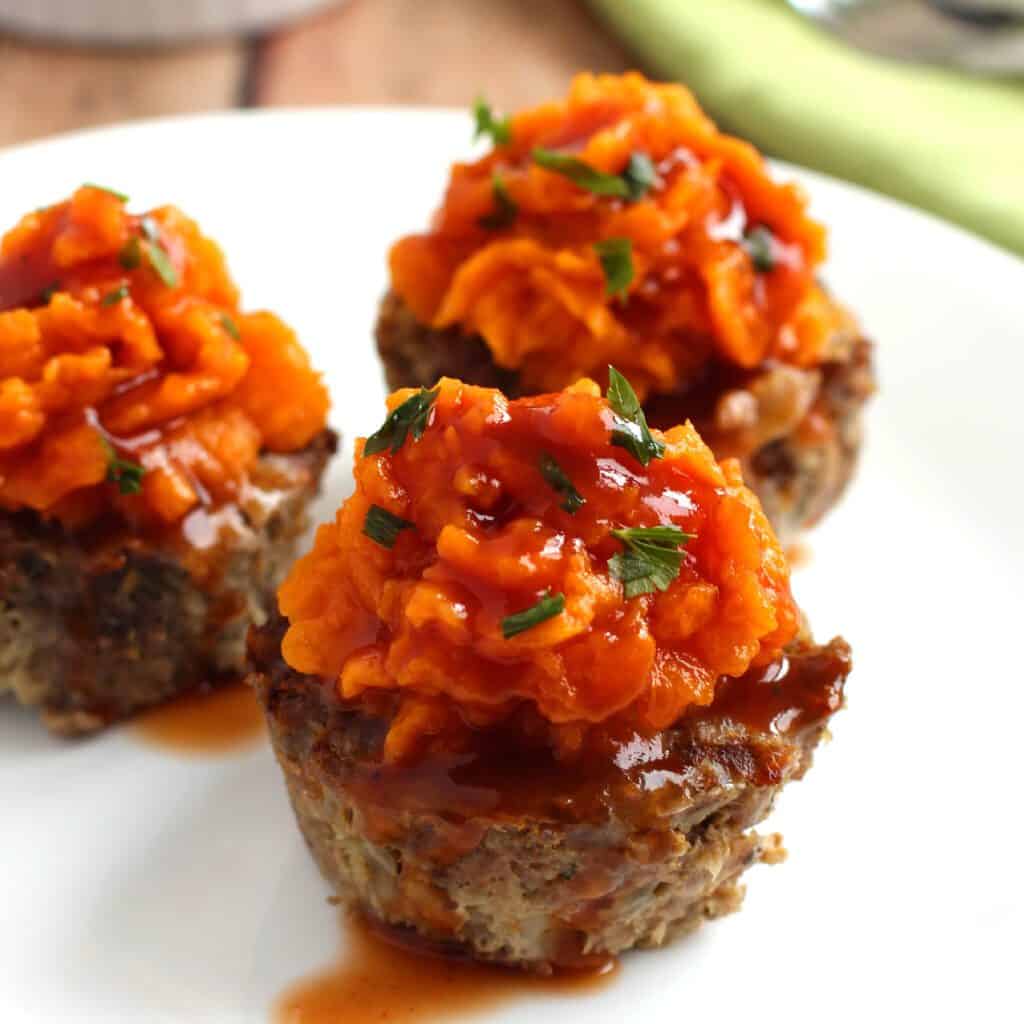 Meatloaf Sweet Potato Muffins