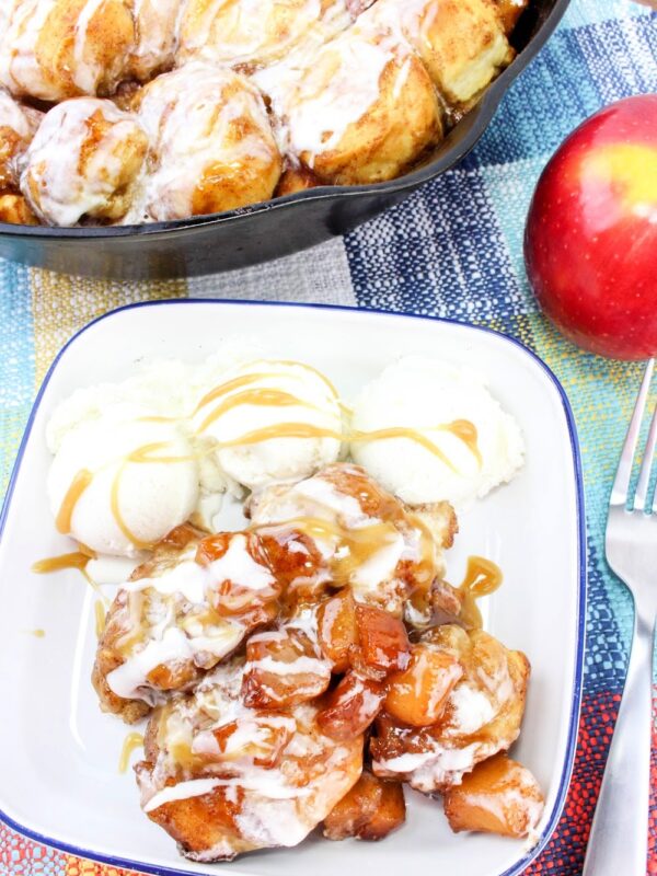 Iron Skillet Caramel Apple Pull Apart Bread Recipe