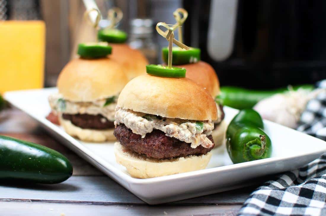 Jalapeño Popper Burger Sliders