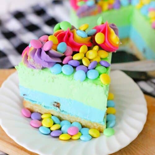 Delicious Fluffy and Creamy Easter M&M Cheesecake 15 Easter M&M Cheesecake