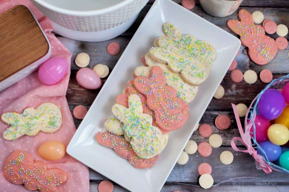 Fun and Colorful Circus Animal Easter Bunny Sugar Cookies