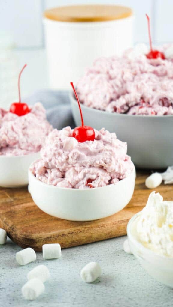 Smooth and Creamy Cherry Fluff Salad