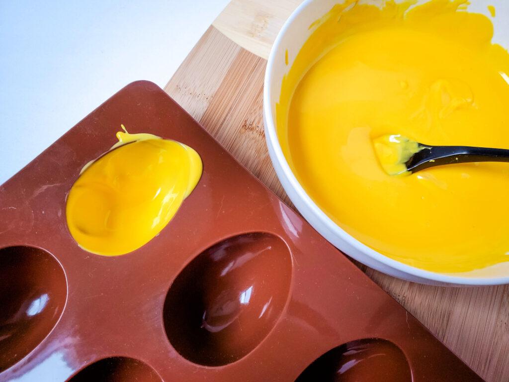 Yellow Easter Egg Hot Cocoa Bombs