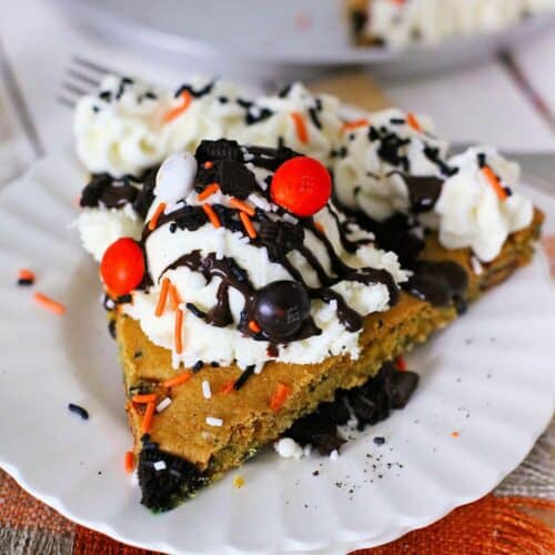 Halloween M & M Cookie Cake