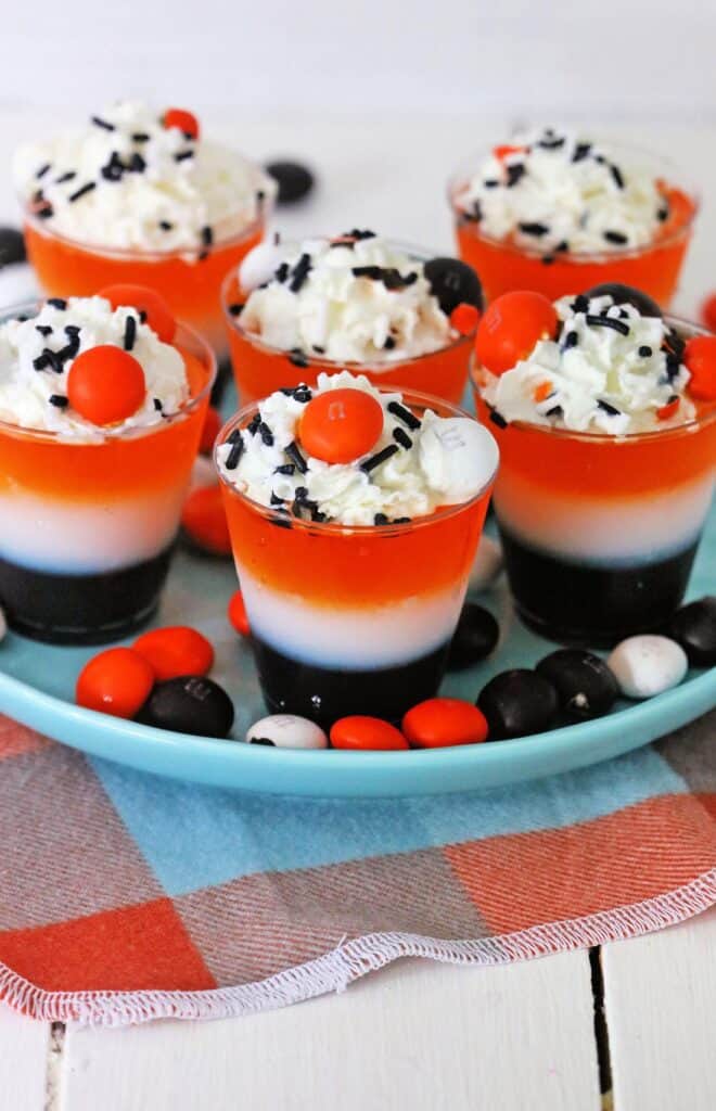 Easy Layered Halloween Jello Shots