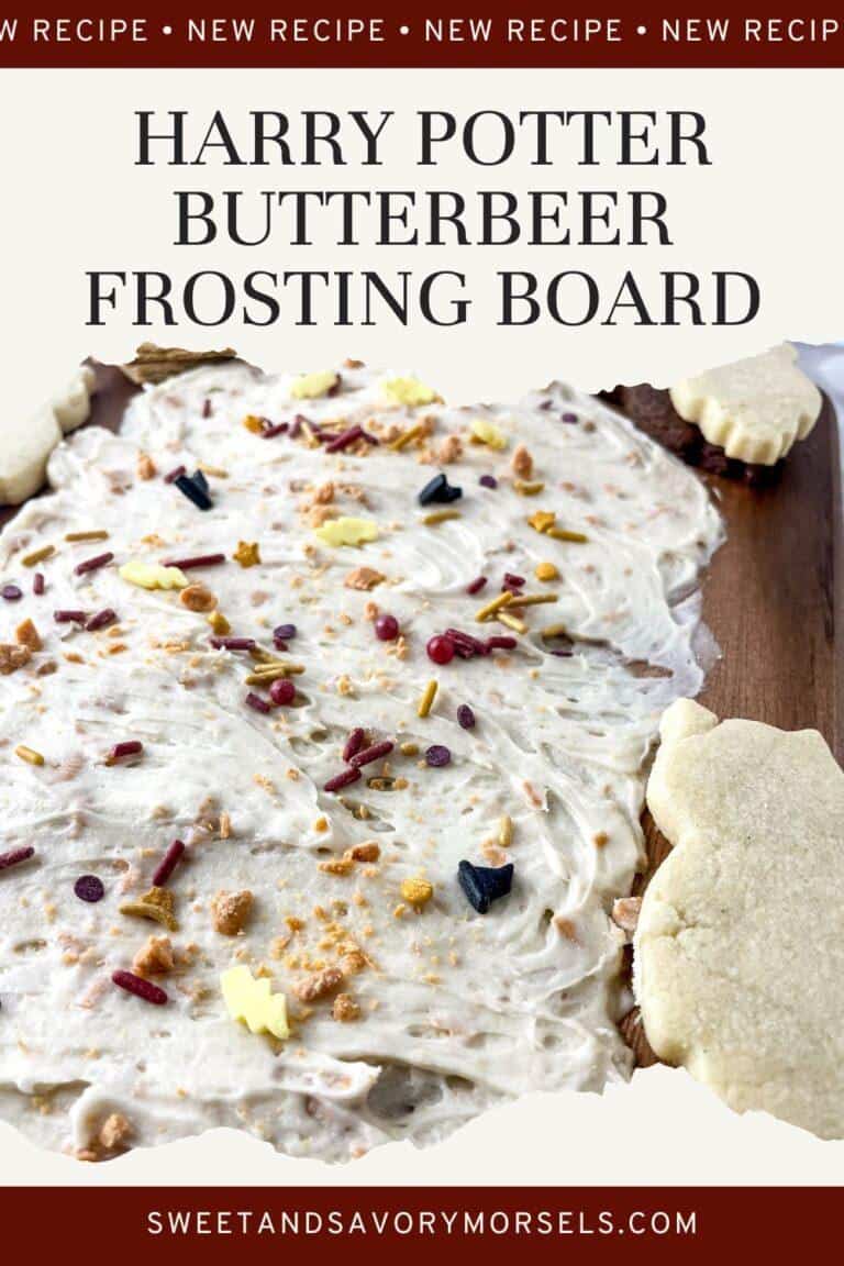 Harry Potter Butterbeer Frosting Board Sweet and Savory Morsels