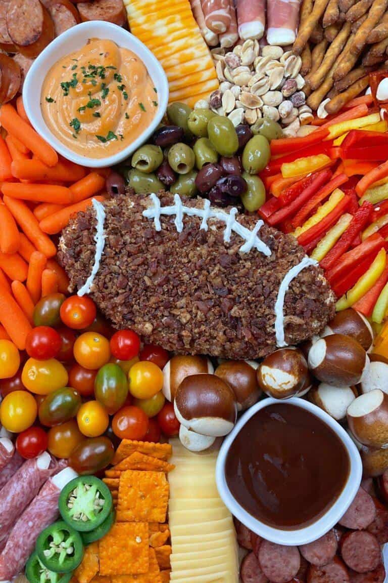 Football charcuterie board - Sweet and Savory Morsels