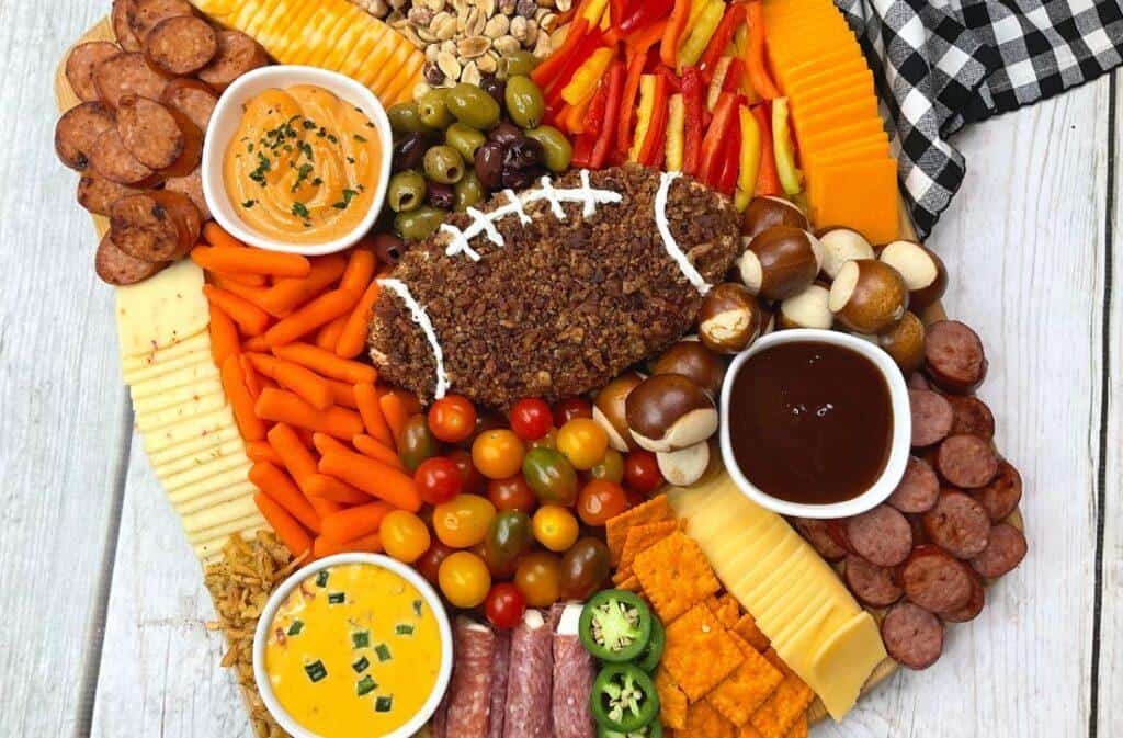 Football Charcuterie Board