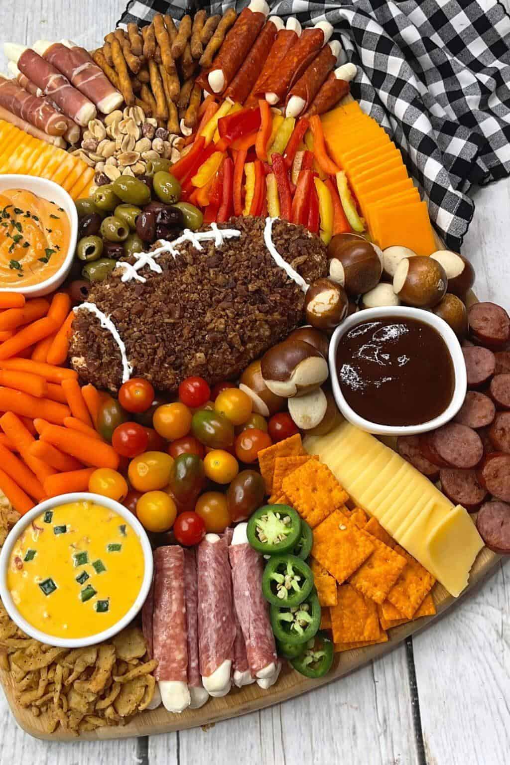 Football charcuterie board - Sweet and Savory Morsels