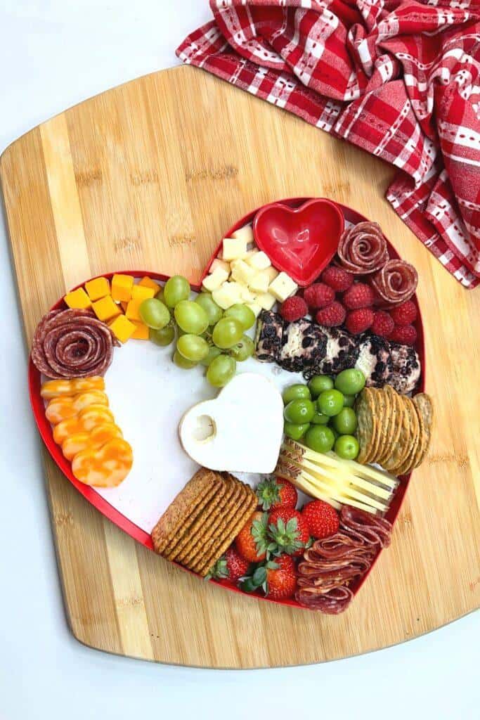 Valentine's Day Charcuterie Heart Box