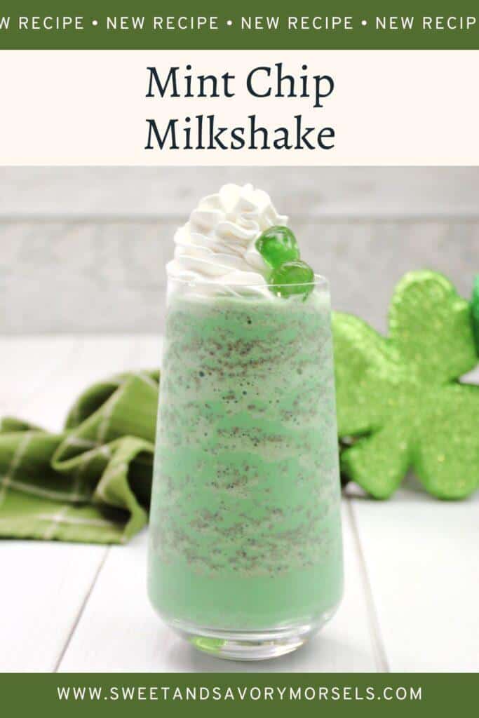 Mint Chip milkshake Sweet and Savory Morsels