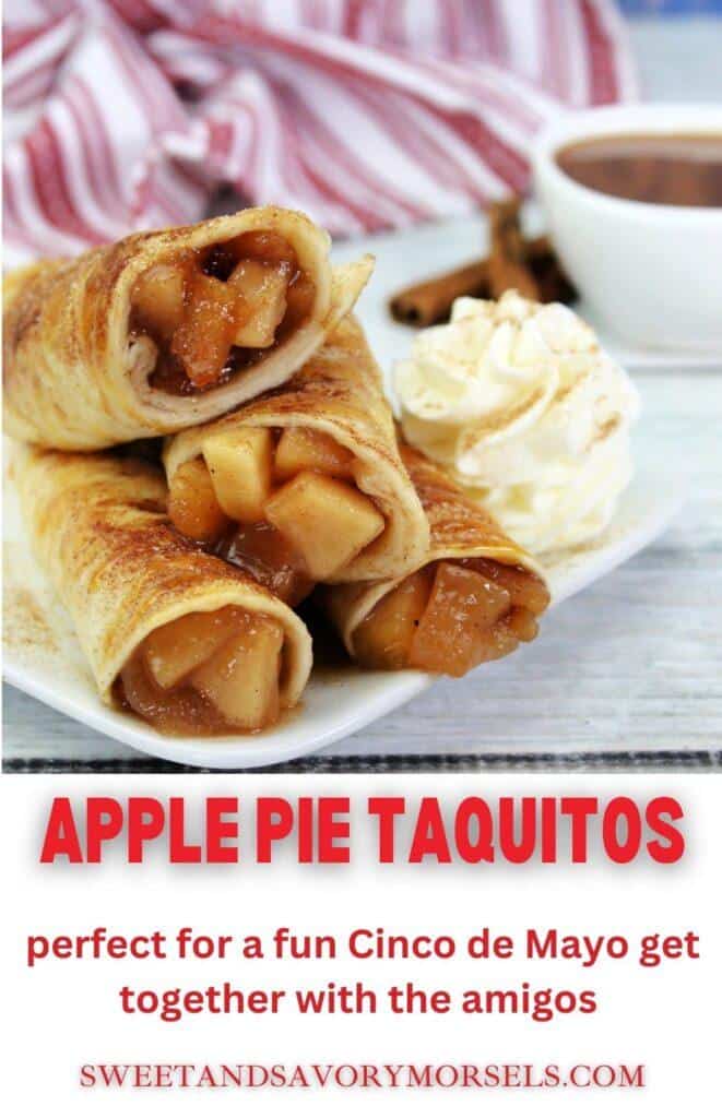 The combination of the warm, fragrant apples, and the crispy pastry creates a mouth-watering sensation that is both comforting and indulgent. The subtle sweetness of the apples is perfectly balanced by the crispy texture of the tortilla shell, creating a perfect harmony of flavor and texture.