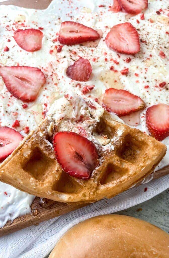 Cinnamon Strawberry Butter on Waffle