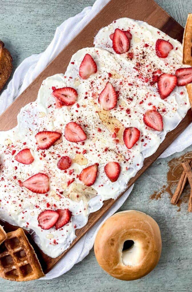 Strawberry Honey Cinnamon Board Ready to Serve