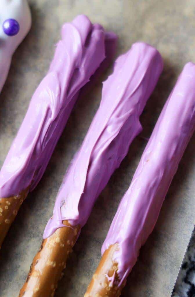 Drizzle with Purple Melted Wafers