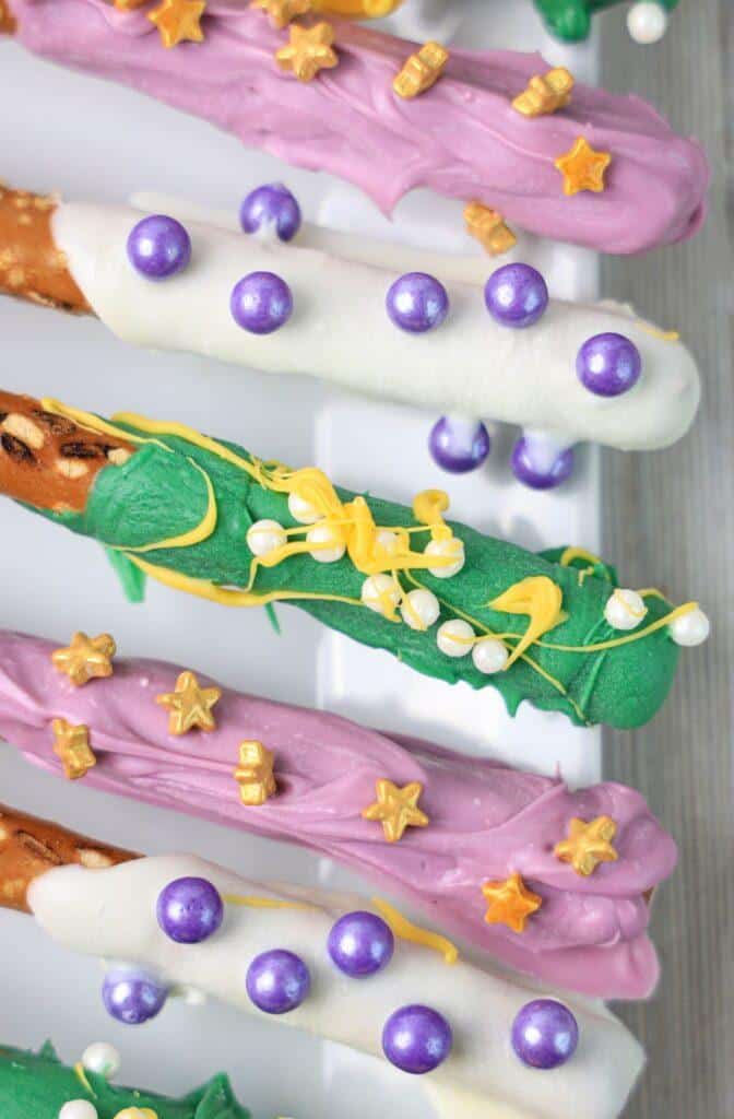 Mardi Gras Pretzel Rods Feature