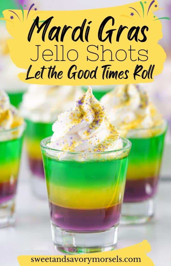 Mardi Gras Jello Shots Pin