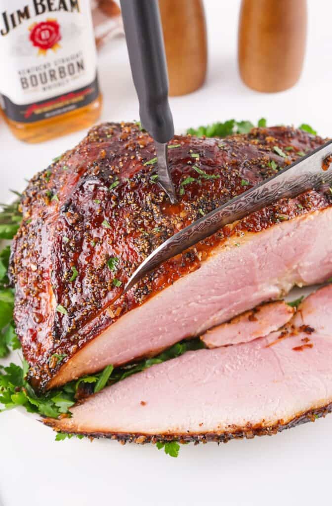 Bourbon Glazed Ham