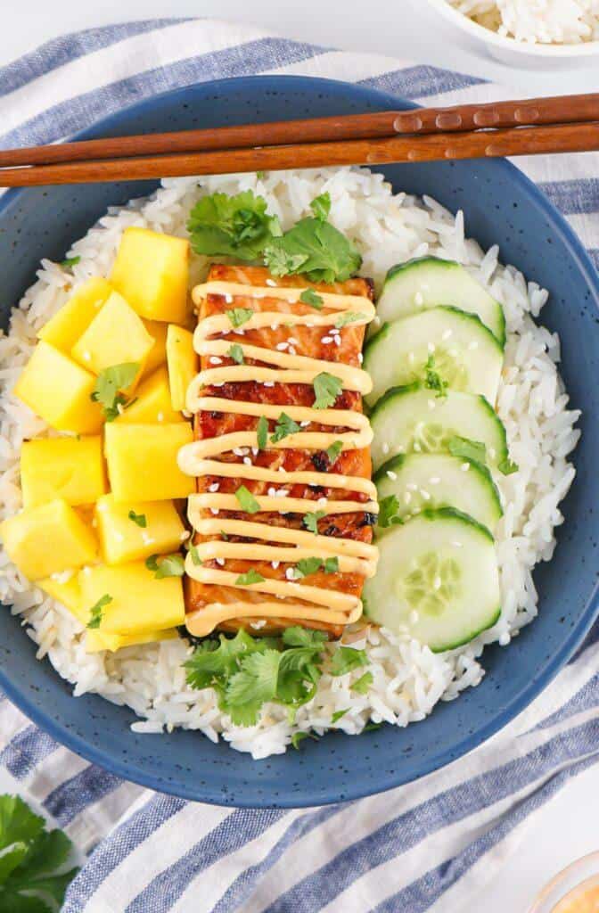 Featured Salmon Teriyaki Bowl