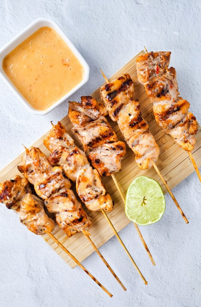BANG BANG CHICKEN SKEWERS - EASY TO MAKE 10 Bang Bang Chicken Skewers