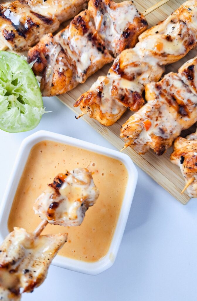 BANG BANG CHICKEN SKEWERS - EASY TO MAKE 2 Bang Bang Chicken Skewers