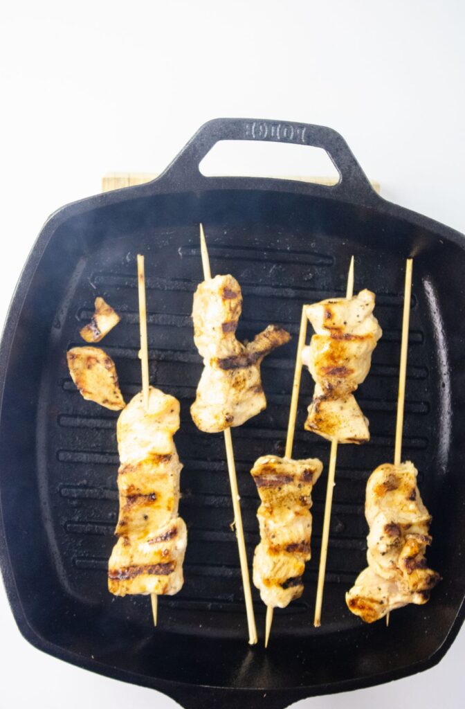 BANG BANG CHICKEN SKEWERS - EASY TO MAKE 6 Bang Bang Chicken Skewers
