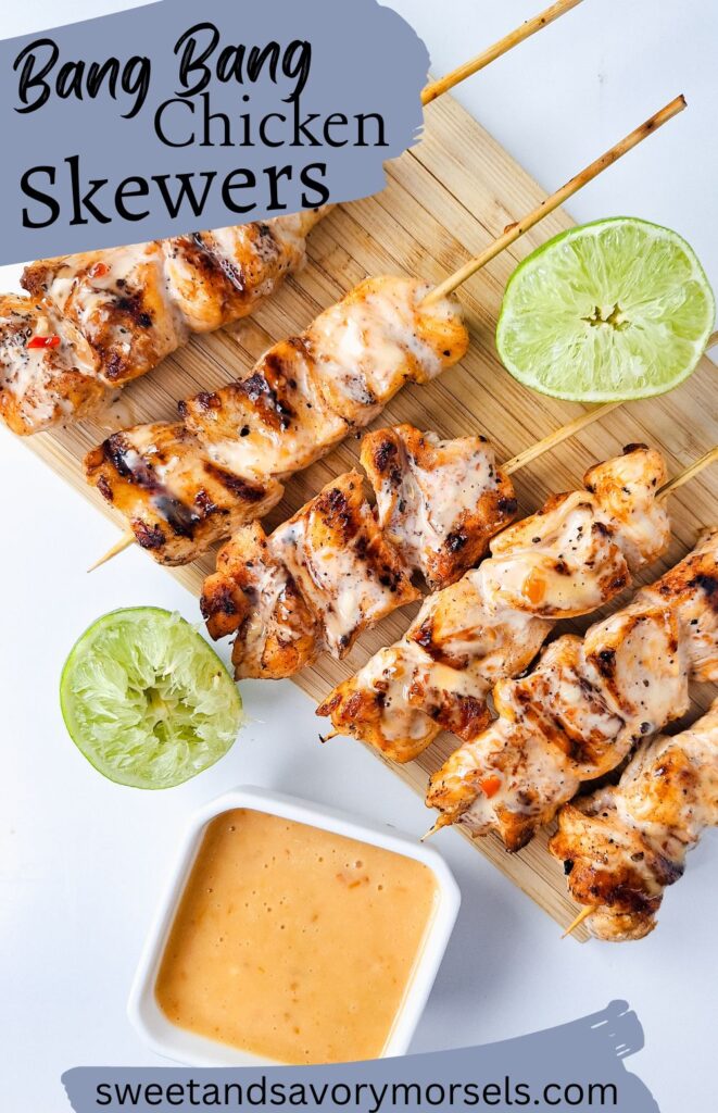 BANG BANG CHICKEN SKEWERS - EASY TO MAKE 1 Bang Bang Chicken Skewers